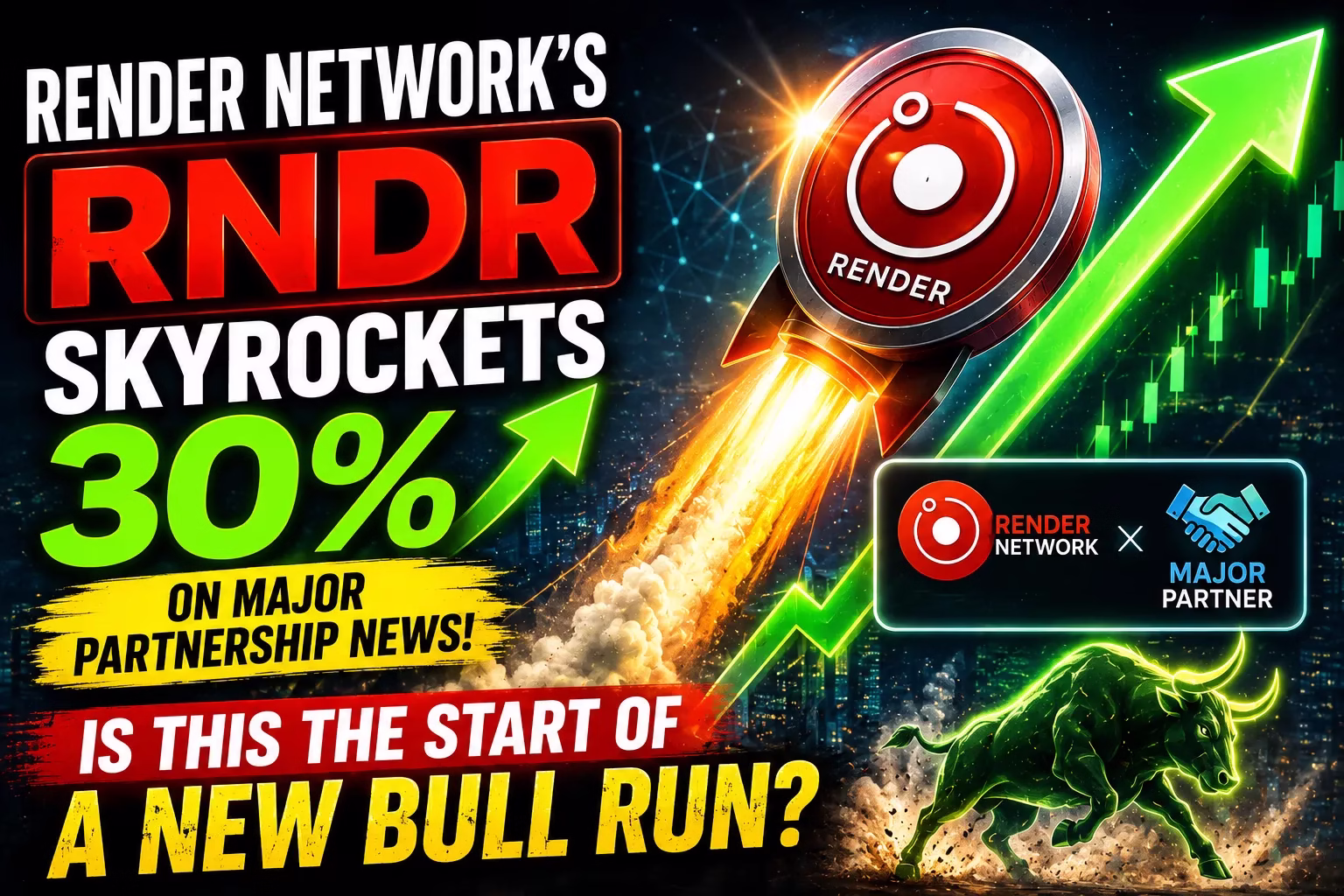 Render Network’s RNDR Skyrockets 30% on Major Partnership News: Is This the Start of a New Bull Run? Render Network’s RNDR Skyrockets 30% on Major Partnership News: Is This the Start of a New Bull Run?